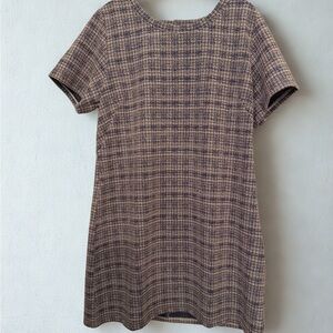 Loft tweed short sleeve dress